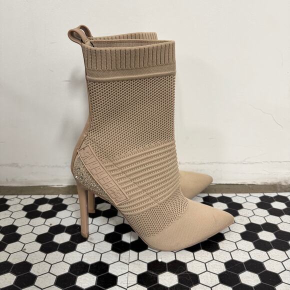 Steve Madden Maxwell Blush Rhinestone Booties - Picture 2 of 5